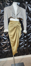 Load image into Gallery viewer, Shein curve olive skirt               sz 0xl (14/16)
