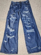 Load image into Gallery viewer, Fashion nova distressed mom jeans          sz 13 (best fitting sz 10)
