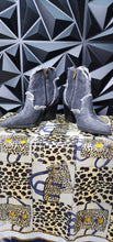 Load image into Gallery viewer, Unbranded stonewash denim booties         sz 38= 7 us

