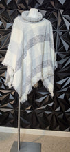 Load image into Gallery viewer, Ashley Stewart box print poncho             sz one size
