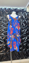 Load image into Gallery viewer, Nic &amp; Zoe blue fish dress          sz lrg

