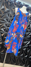 Load image into Gallery viewer, Nic &amp; Zoe blue fish dress          sz lrg
