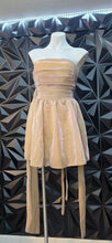 Load image into Gallery viewer, Tube shimmer flare dress         sz 16
