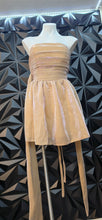 Load image into Gallery viewer, Tube shimmer flare dress         sz 16
