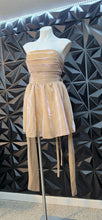 Load image into Gallery viewer, Tube shimmer flare dress         sz 16
