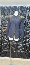 Load image into Gallery viewer, Gantos black blouse           sz untagged, best fitting sz lrg, 12-14
