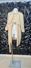 Load image into Gallery viewer, Mark long trench style jacket            sz large       (small disclaimer listed)
