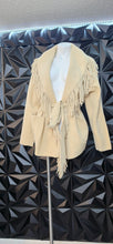 Load image into Gallery viewer, NVLT fringe jacket                 sz lrg
