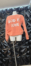 Load image into Gallery viewer, Comfort colors "God is Love" sweatshirt        sz medium
