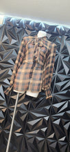 Load image into Gallery viewer, City Chic sheer printed tie neck blouse      sz medium -xlrg

