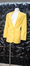 Load image into Gallery viewer, Sag harbor Yellow blazer               sz 12
