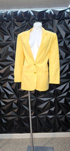 Load image into Gallery viewer, Sag harbor Yellow blazer               sz 12
