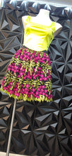 Load image into Gallery viewer, Floral embroidered flare skirt/corset top 2 piece set          sz small, 6
