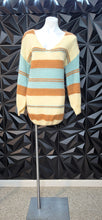 Load image into Gallery viewer, La La Factory stripe light knit sweater         sz med-2x
