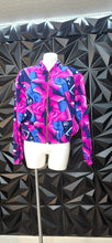 Load image into Gallery viewer, Kensington square multicolor  bomber jacket       sz med-lrg
