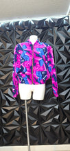 Load image into Gallery viewer, Kensington square multicolor  bomber jacket       sz med-lrg
