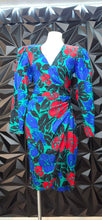 Load image into Gallery viewer, Flora Kung silk multicolor dress         sz 12, runs small (best fit sz 8) small Disclaimer
