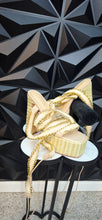 Load image into Gallery viewer, Azalea Wang lace up chain chunky heels        sz 8
