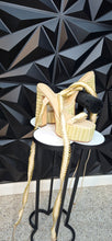 Load image into Gallery viewer, Azalea Wang lace up chain chunky heels        sz 8
