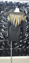 Load image into Gallery viewer, Sequin/beaded top/dress            sz   12-14 fitting
