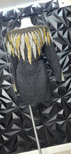 Load image into Gallery viewer, Sequin/beaded top/dress            sz   12-14 fitting
