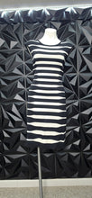 Load image into Gallery viewer, Calvin Klein stripe bodycon dress           sz large
