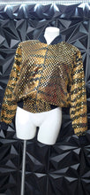 Load image into Gallery viewer, Monalisa dotted bomber jacket            sz lrg/xl fitting
