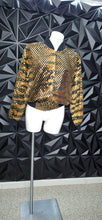 Load image into Gallery viewer, Monalisa dotted bomber jacket            sz lrg/xl fitting
