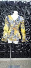 Load image into Gallery viewer, Nubiano Peplum high low flare blazer          sz 16 (fitting 14/16)
