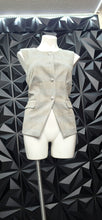 Load image into Gallery viewer, Bagatelle plaid print vest        sz medium disclaimer: 2nd button missing

