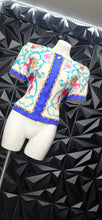 Load image into Gallery viewer, Talbots vintage multiprint blouse        sz 10, best fitting sz 6/8
