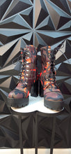 Load image into Gallery viewer, Camo platform heels       sz untagged, best fit sz 9  read disclaimer
