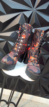 Load image into Gallery viewer, Camo platform heels       sz untagged, best fit sz 9  read disclaimer

