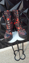 Load image into Gallery viewer, Camo platform heels       sz untagged, best fit sz 9  read disclaimer
