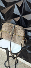 Load image into Gallery viewer, Croc crossbody purse   disclaimer: piece of leather loose on the strap
