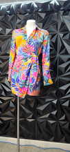 Load image into Gallery viewer, Royalty multicolor wrap dress         sz Untagged, best fit sz small
