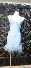 Load image into Gallery viewer, New Fashion nova feather bandage dress        sz large (8/10)

