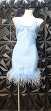 Load image into Gallery viewer, New Fashion nova feather bandage dress        sz large (8/10)
