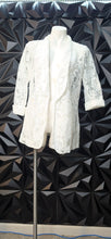 Load image into Gallery viewer, Lace open front blazer       sz xl
