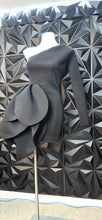 Load image into Gallery viewer, Akira black petal dress           sz small
