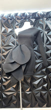 Load image into Gallery viewer, Akira black petal dress           sz small
