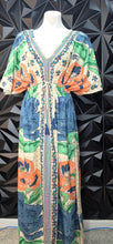 Load image into Gallery viewer, World Market pastel dress         sz lrg/xlrg
