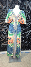 Load image into Gallery viewer, World Market pastel dress         sz lrg/xlrg

