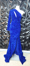 Load image into Gallery viewer, NWT Fashion nova sequin 1 arm dress            sz small

