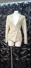 Load image into Gallery viewer, Mable sequins blazer             sz xs/sm
