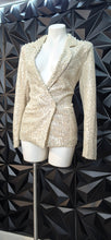 Load image into Gallery viewer, Mable sequins blazer             sz xs/sm
