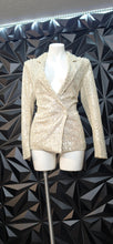 Load image into Gallery viewer, Mable sequins blazer             sz xs/sm
