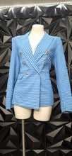 Load image into Gallery viewer, Autres Filles box print blazer            sz medium
