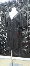 Load image into Gallery viewer, New Wishlist sequin baby doll dress            sz med/lrg (best fitting sz sm/med)
