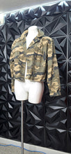 Load image into Gallery viewer, Forever Audrey camo jacket              sz lrg
